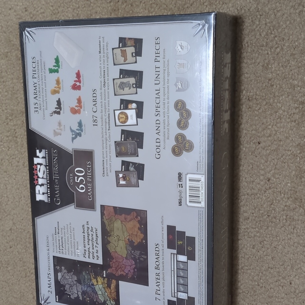 Game Of Thrones Risk Game-unopened - Picture 4 of 4